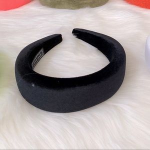 Black velvet headbands